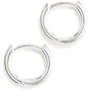 Madewell Women’s Demi Skinny Huggie Hoops(Silver)