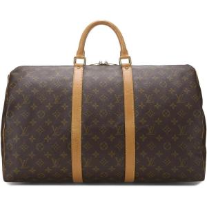 What Goes Around Comes Around Women’s Pre-Loved Louis Vuitton Monogram Keep All Duffle 50, Brown, One Size(Brown)