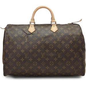 What Goes Around Comes Around Women’s Pre-Loved Louis Vuitton Monogram Speedy 40 Duffle, Brown, One Size(Brown)