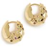 imageWomens Crystal Bay Hoops Gold One Size