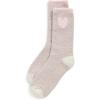 imageBarefoot Dreams Womens CozyChic Color Block Heart SocksStone Multi