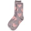 imageBarefoot Dreams Womens CozyChic Heart Print SocksBeach RockBloom