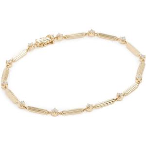 EF Collection Women’s 14k Diamond Zoe Eternity Bracelet(Yellow Gold)
