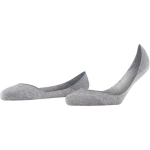 FALKE Women’s Step Medium Cut No Show Socks, Light, Heel Grip, 1 Pair(Grey (Light Grey Melange 3390))