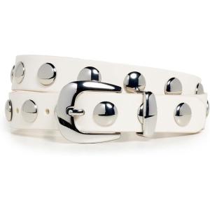 Madewell womens Clean Western Belt : Dome Studs(Ivory)