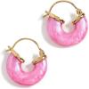 imageWomens Petit Swell Hoops Pink Lotus One Size