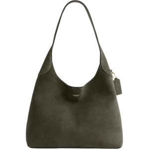 Coach Brooklyn Shoulder Bag 34(Olive Suede)
