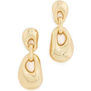 Madewell Women’s Double Sculpted Drop Earrings(Antique Gold)