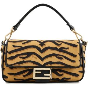 Women’s Pre-Loved Fendi Baguette, Embroidered Canvas