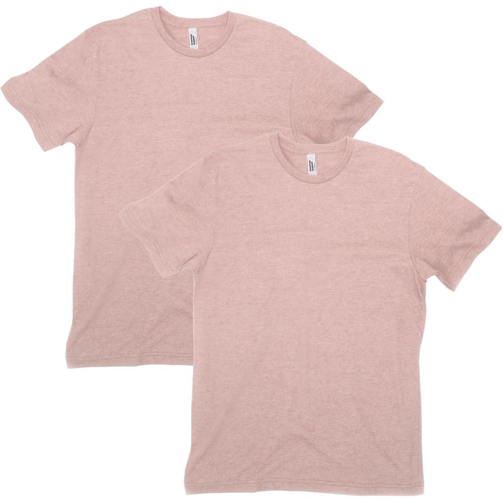 imageAmerican Apparel UnisexAdult CVC TShirt Style G2001cvc 2PackHeather Blush 2pack