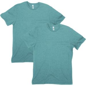 American Apparel Unisex-Adult CVC T-Shirt, Style G2001cvc, 2-Pack(Heather Arctic (2-pack))