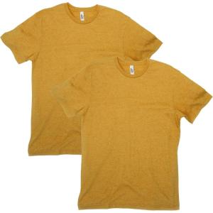 American Apparel Unisex-Adult CVC T-Shirt, Style G2001cvc, 2-Pack(Heather Mustard (2-pack))