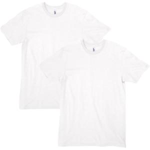 American Apparel Unisex-Adult CVC T-Shirt, Style G2001cvc, 2-Pack(White (2-pack))