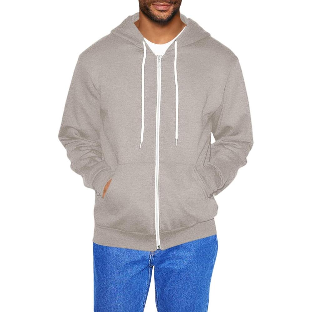 imageAmerican Apparel mens Flex Fleece Long Sleeve Zip HoodiePewter