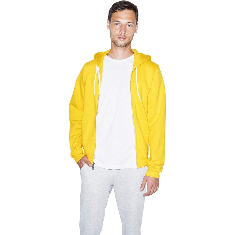 imageAmerican Apparel mens Flex Fleece Long Sleeve Zip HoodieSunshine
