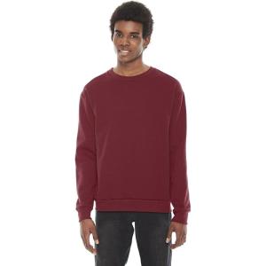 American Apparel mens Flex Fleece Long Sleeve Zip Hoodie(Cranberry/Cranberry)