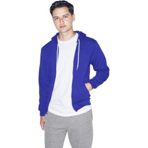 American Apparel mens Flex Fleece Long Sleeve Zip Hoodie(Lapis)