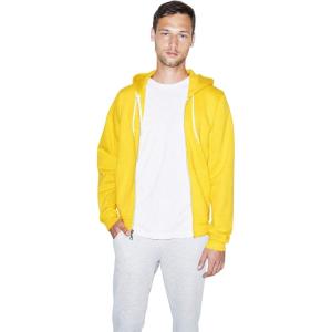 American Apparel mens Flex Fleece Long Sleeve Zip Hoodie(Sunshine)
