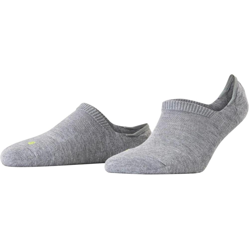 imageFALKE Womens Cool Kick No Show Socks Cooling Low Cut Non Slip Heel 1 PairGrey Light Grey Melange 3775