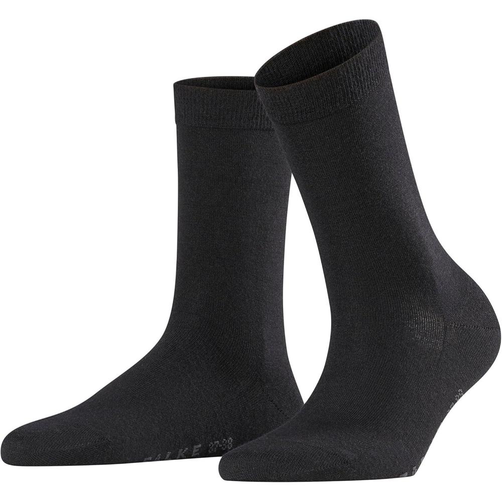 imageFALKE Womens Cosy Wool Socks Soft Warming Merino Cashmere 1 PairBlack3009