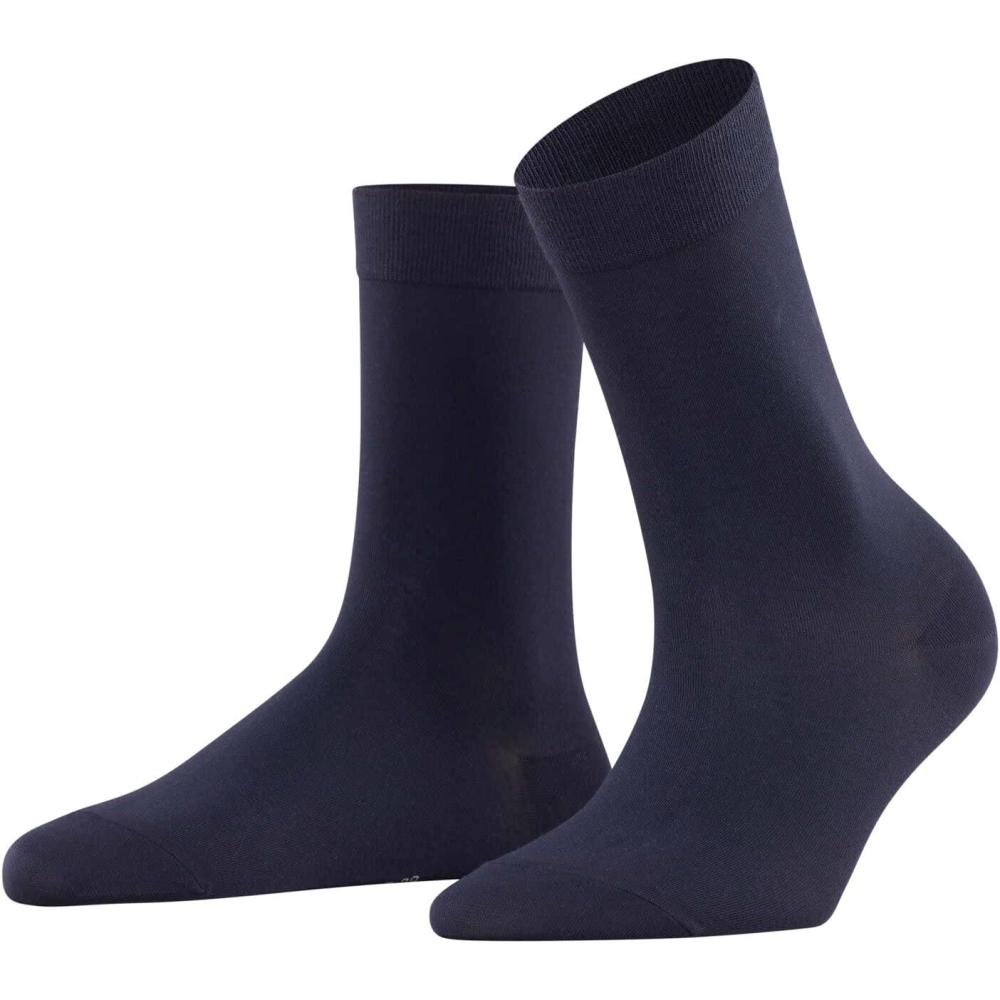 imageFALKE Womens Cosy Wool Socks Soft Warming Merino Cashmere 1 PairBlue Dark Navy 6370