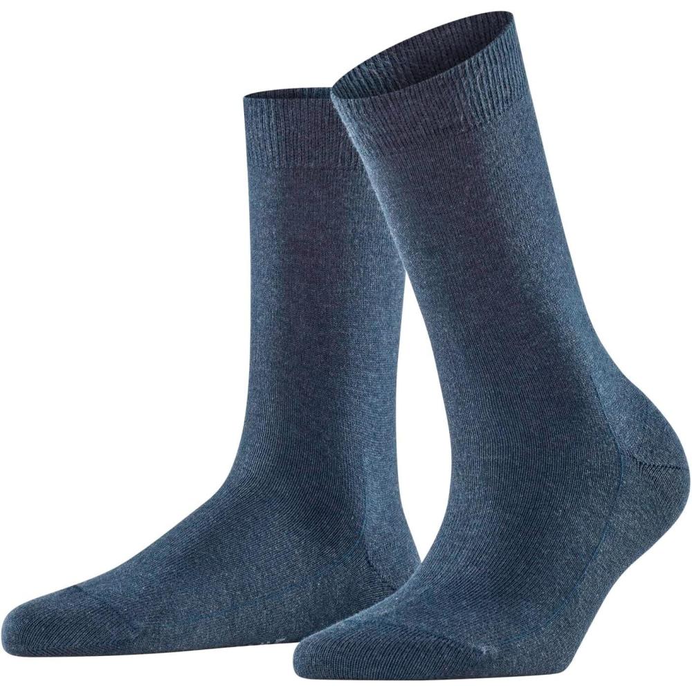 imageFALKE Womens Cosy Wool Socks Soft Warming Merino Cashmere 1 PairBlue Navyblue 6499
