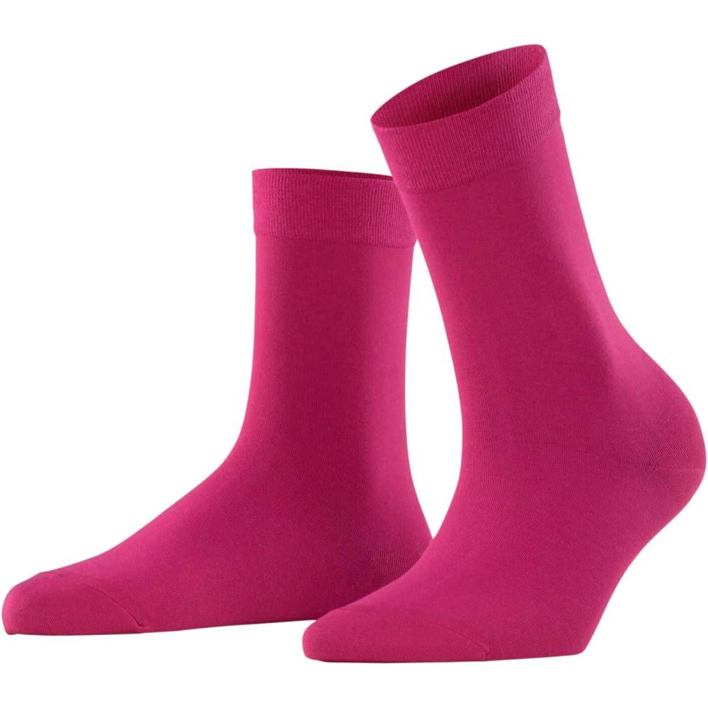 imageFALKE Womens Cosy Wool Socks Soft Warming Merino Cashmere 1 PairRed Berry 8390