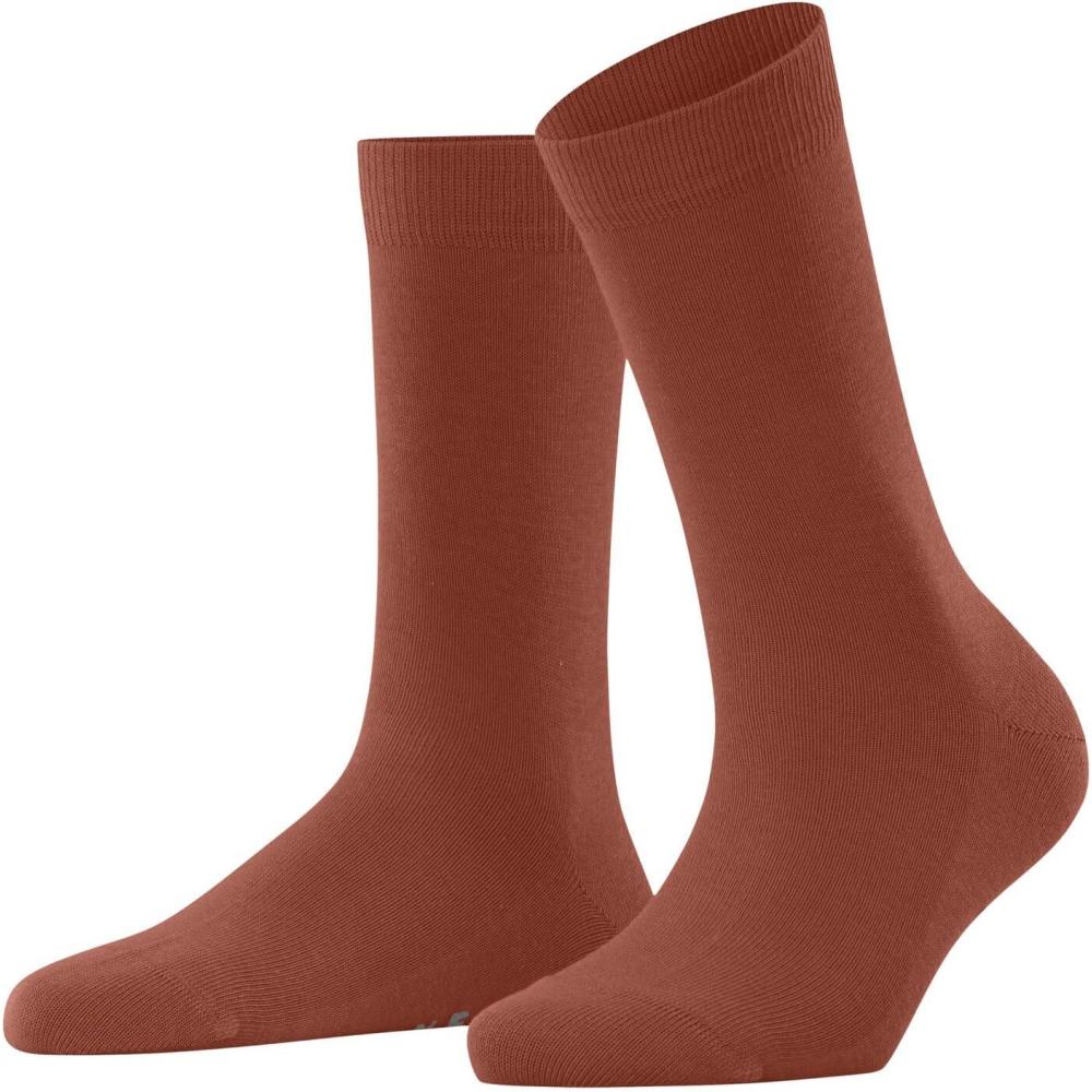 imageFALKE Womens Cosy Wool Socks Soft Warming Merino Cashmere 1 PairRed Papaya 8785