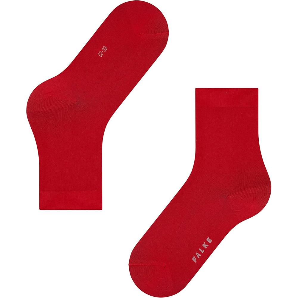imageFALKE Womens Cosy Wool Socks Soft Warming Merino Cashmere 1 PairRed Scarlet 8228