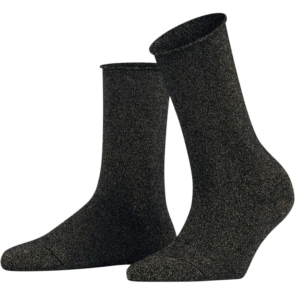 imageFALKE Womens Shiny Sustainable Socks 1 PairBlack Black 3000