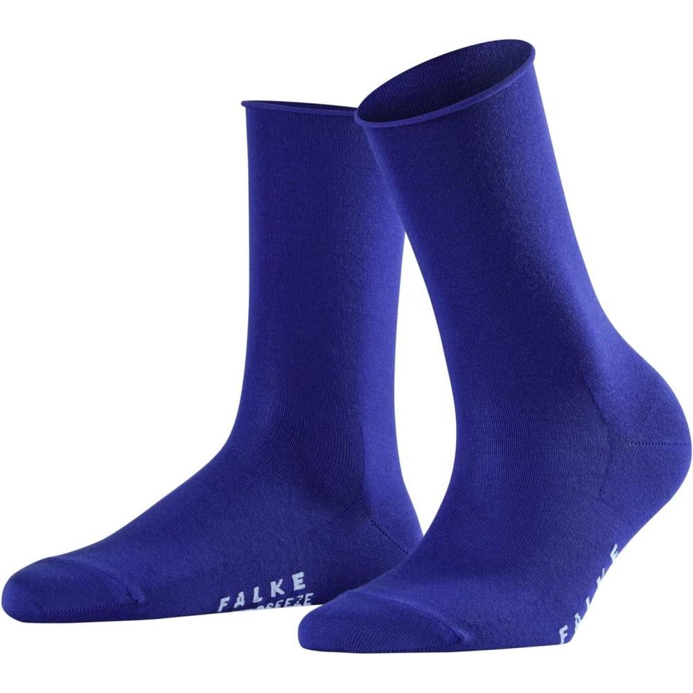 imageFALKE Womens Shiny Sustainable Socks 1 PairBlue Imperial 6065