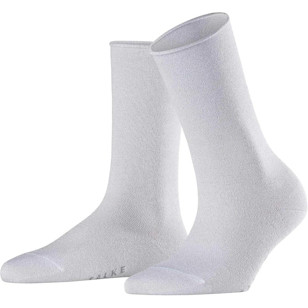 imageFALKE Womens Shiny Sustainable Socks 1 PairGrey Antelope 3517