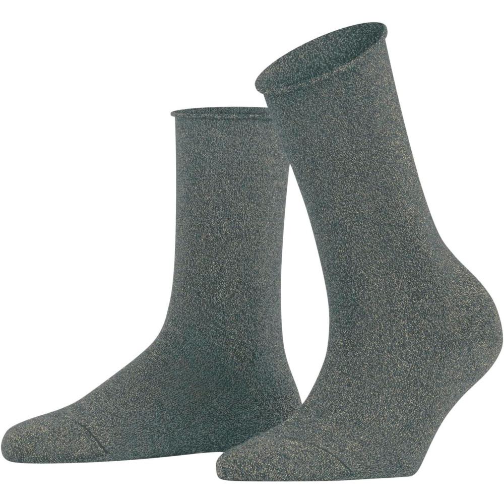imageFALKE Womens Shiny Sustainable Socks 1 PairGrey Flint Grey 3640