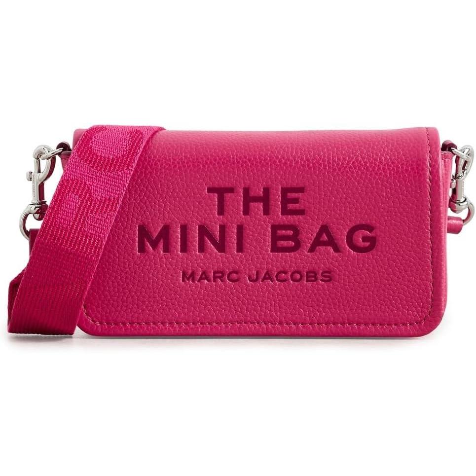 imageMarc Jacobs Womens The Leather Mini BagRaspberry Pink