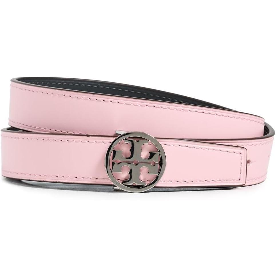 imageTory Burch Womens 1quot Miller Reversible BeltTrue Pink