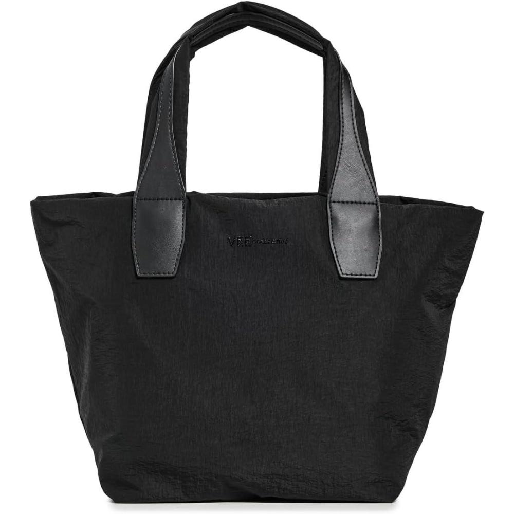 imageVee Collective Womens Porter Essence Small Black Paper BagBlack Paper Black