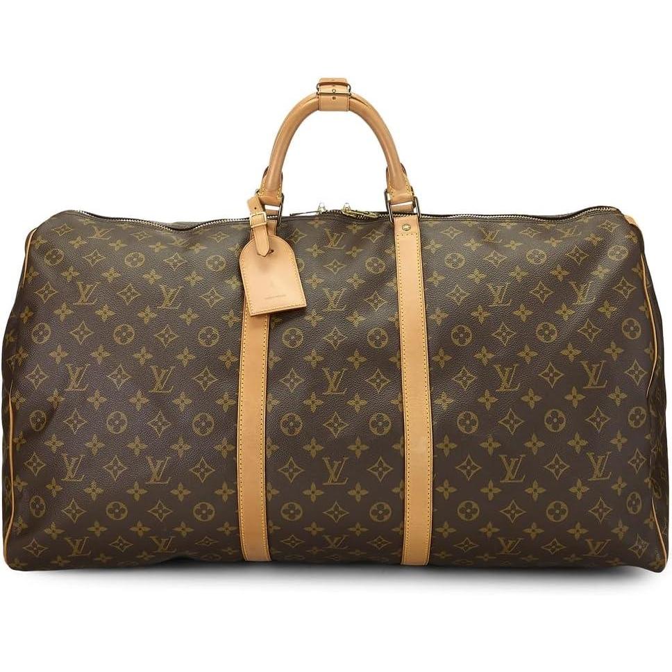 imageWhat Goes Around Comes Around Womens PreLoved Louis Vuitton Monogram Keepall 60 Duffle Brown One SizeBrown