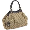 imageWHAT GOES AROUND COMES AROUND Womens PreLoved Gucci Brown Canvas Sukey ToteBrown
