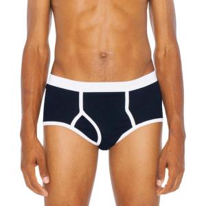 American Apparel Men’s Baby Rib Brief(Black)