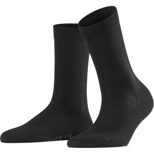 FALKE Women’s Cosy Wool Socks, Soft Warming Merino Cashmere, 1 Pair(Black-3009)