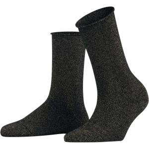 FALKE Women’s Shiny Sustainable Socks, 1 Pair(Black (Black 3000))