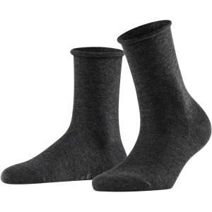 FALKE Women’s Shiny Sustainable Socks, 1 Pair(Grey (Anthracite Melange 3117))