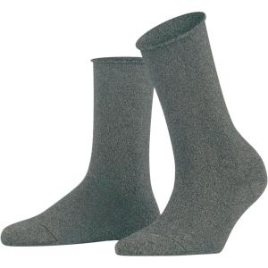 FALKE Women’s Shiny Sustainable Socks, 1 Pair(Grey Flint Grey 3640)