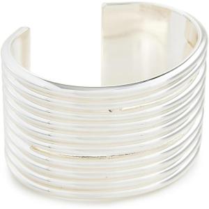 Madewell Women’s Ribbed Statement Cuff Bracelet(Warm Silver)