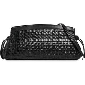 STAUD Women’s Maude Convertible Clutch(Black Woven)