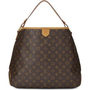 WHAT GOES AROUND COMES AROUND Women’s Pre-Loved Louis Vuitton Monogram Delightful MM Hobo Bag(Brown)