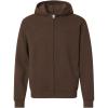 imageAmerican Apparel Unisex ReFlex Fleece FullZip Hoodie Sweatshirt Brown