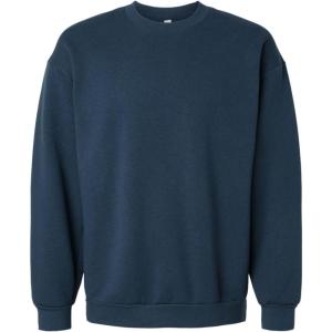 American Apparel Unisex ReFlex Fleece Crewneck Sweatshirt Sea Blue