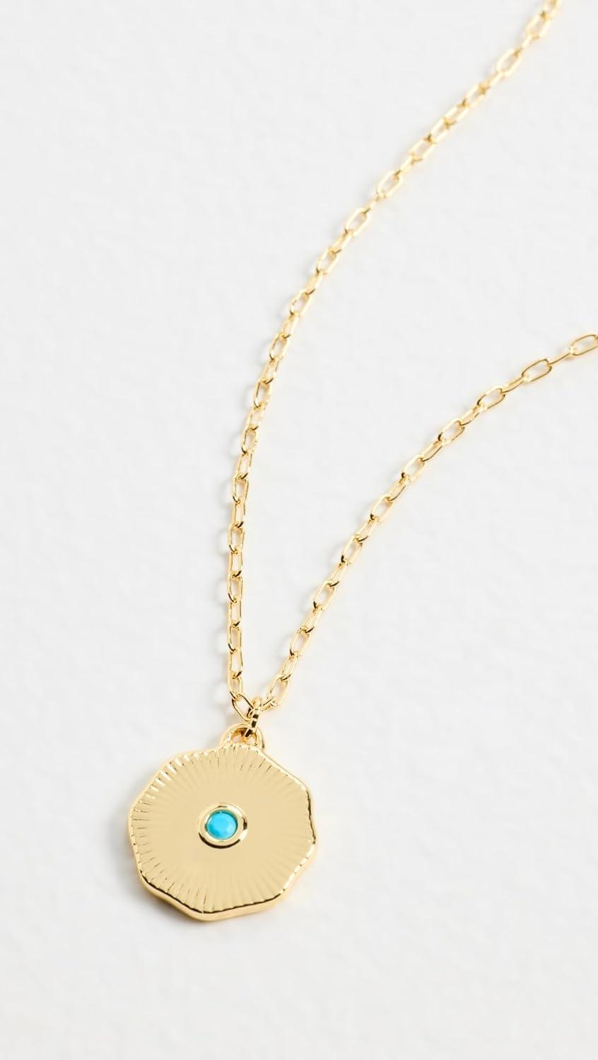 imageGorjana Womens Birthstone Coin NecklaceDecember