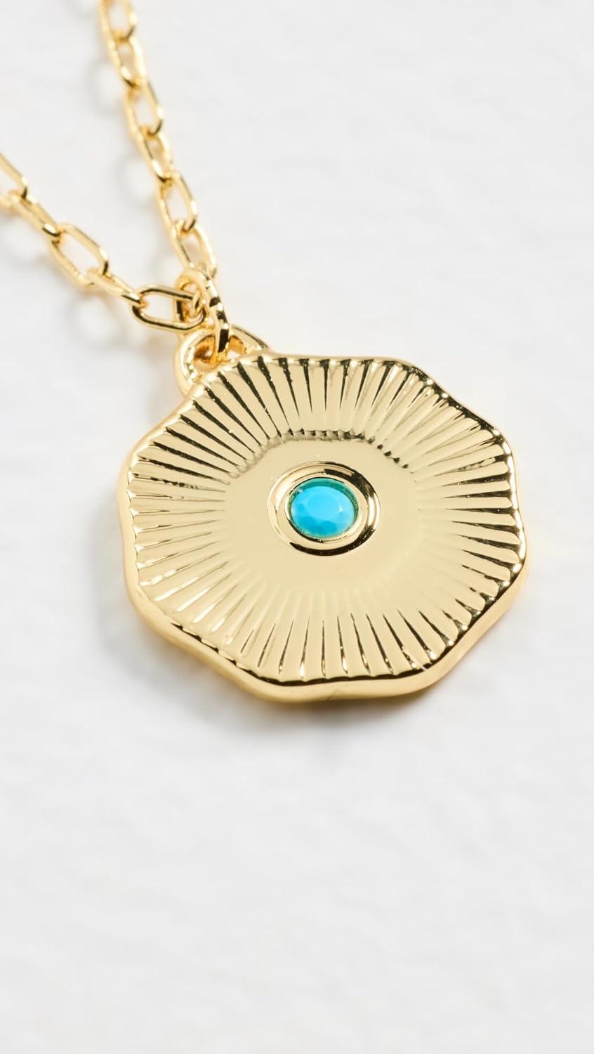 imageGorjana Womens Birthstone Coin NecklaceDecember